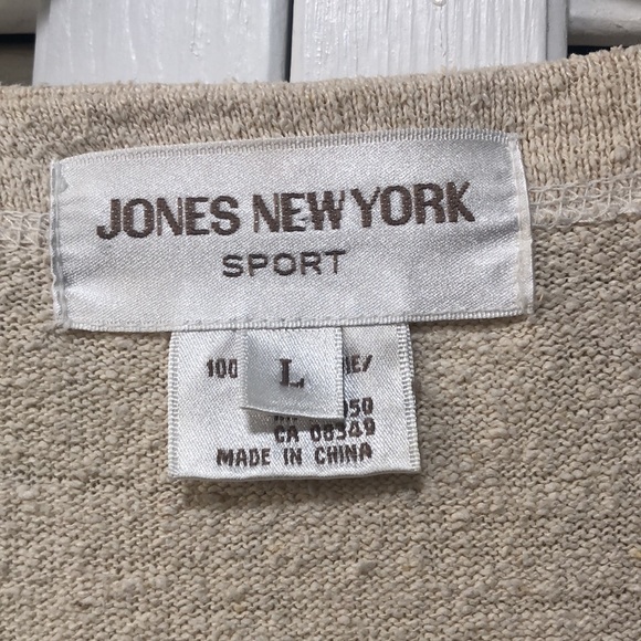 Jones New York Sport Silk Vest Sz L - Picture 2 of 6